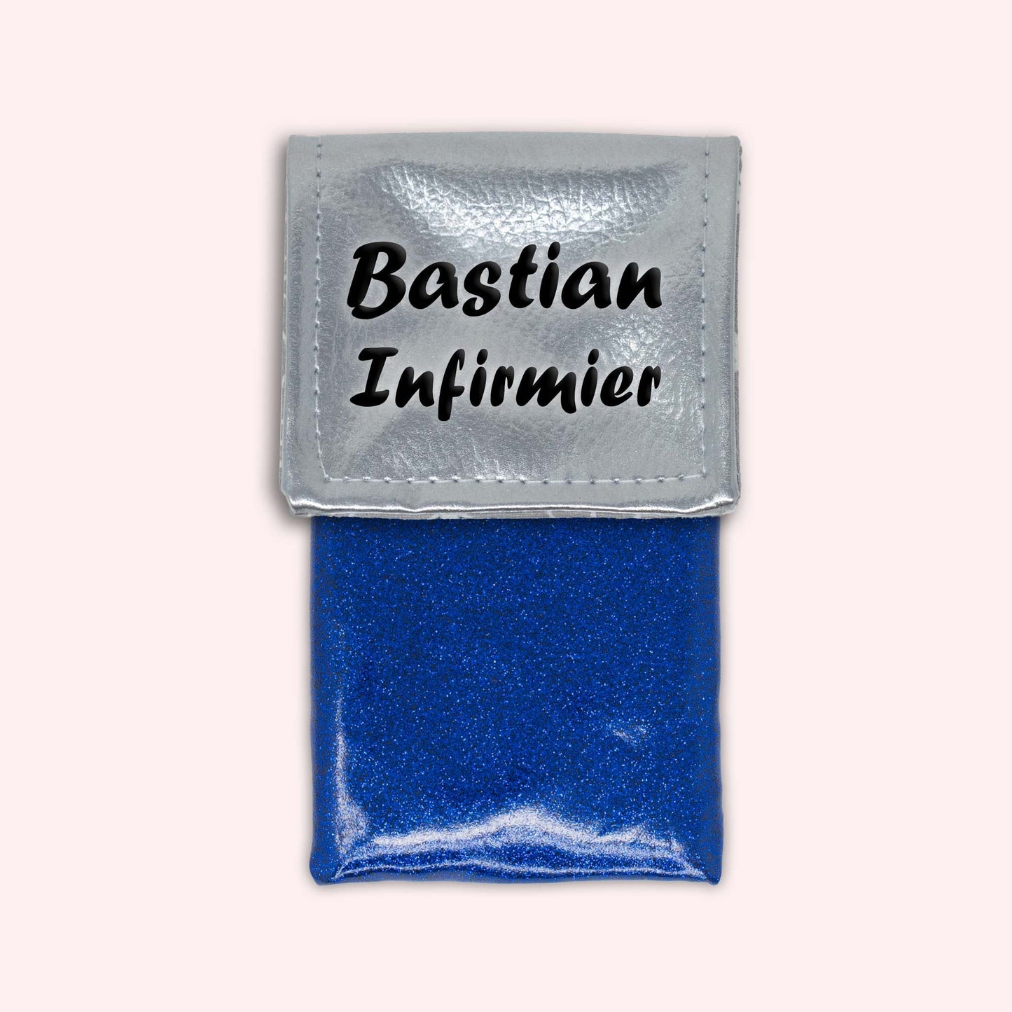 Pochette aimantée Argent métallisé