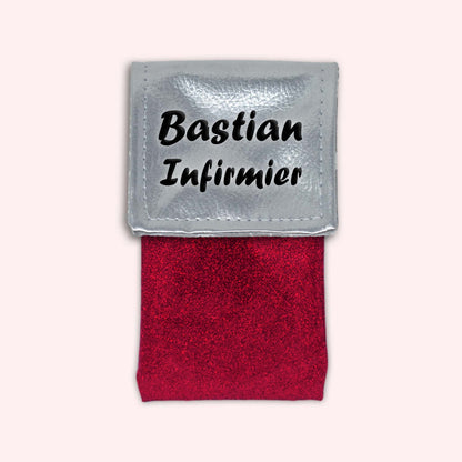 Pochette aimantée Argent métallisé