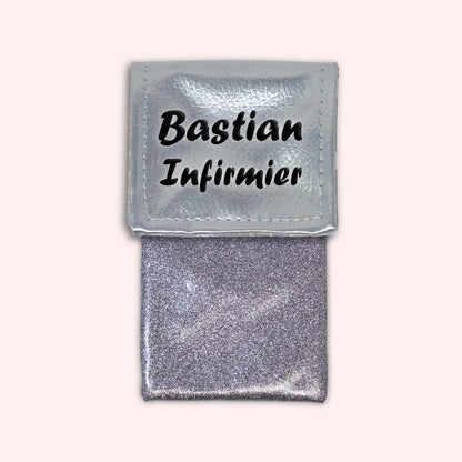 Pochette aimantée Argent métallisé