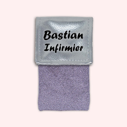 Pochette aimantée Argent métallisé