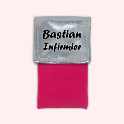 Pochette aimantée Argent métallisé