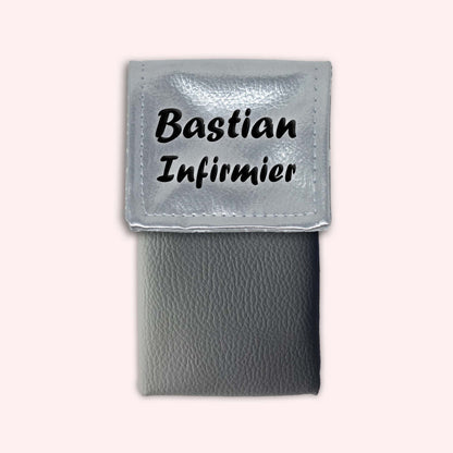 Pochette aimantée Argent métallisé