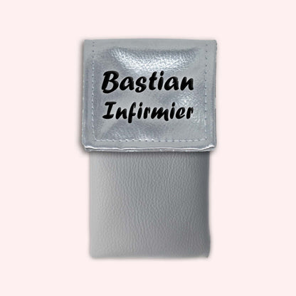 Pochette aimantée Argent métallisé