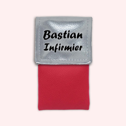 Pochette aimantée Argent métallisé