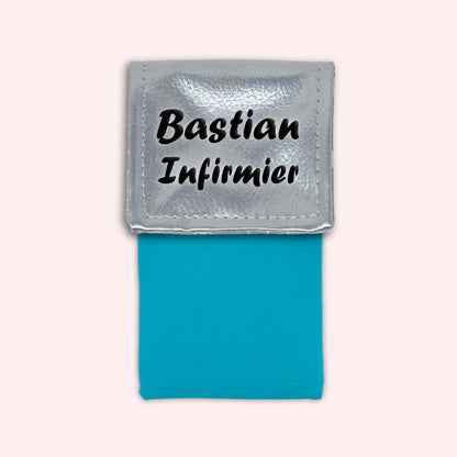 Pochette aimantée Argent métallisé