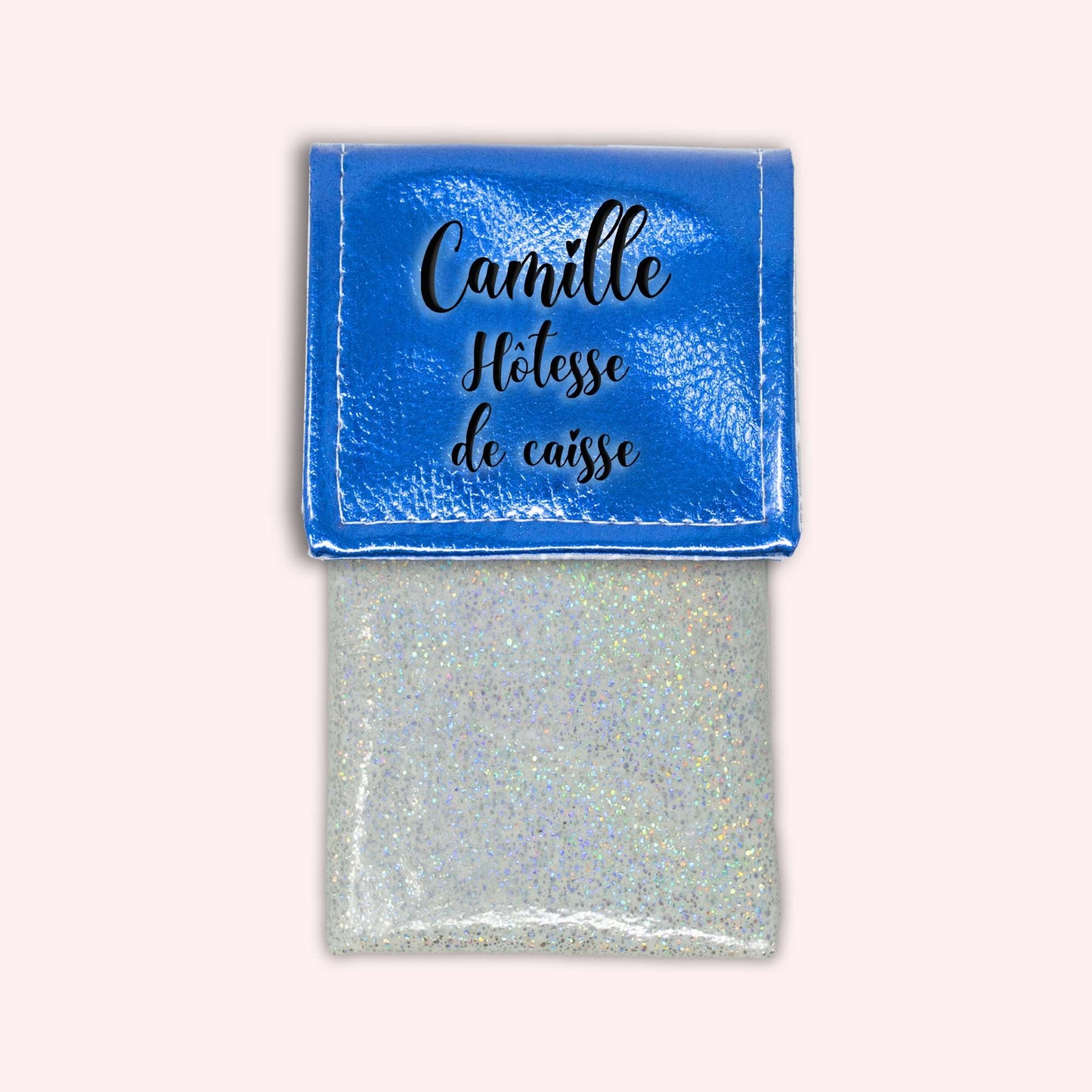 Metallic Blue Magnetic Pouch