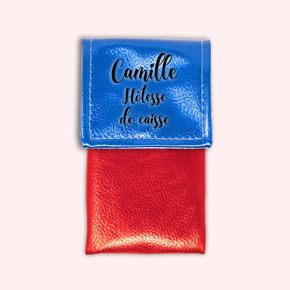 Metallic Blue Magnetic Pouch