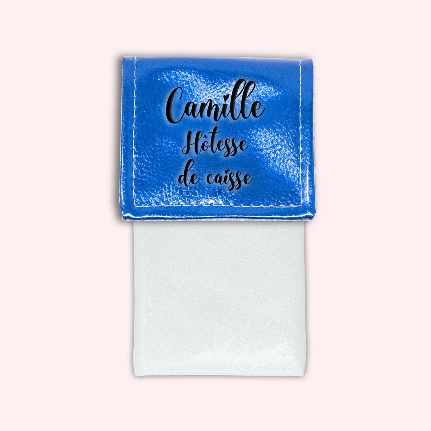 Metallic Blue Magnetic Pouch