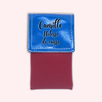 Metallic Blue Magnetic Pouch