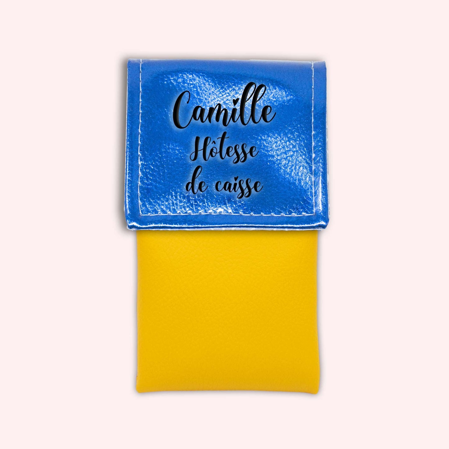 Metallic Blue Magnetic Pouch