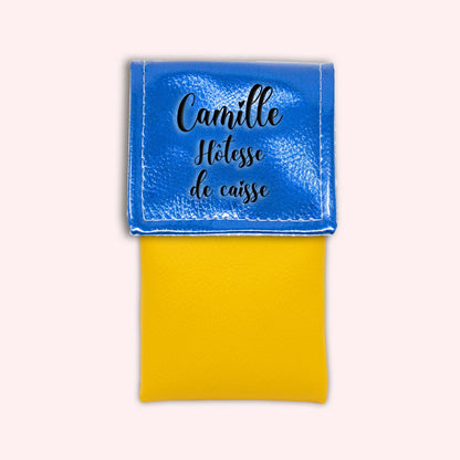 Metallic Blue Magnetic Pouch