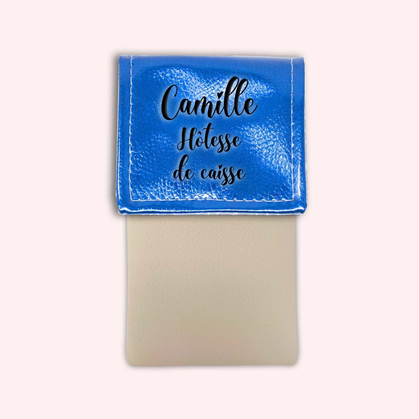 Metallic Blue Magnetic Pouch