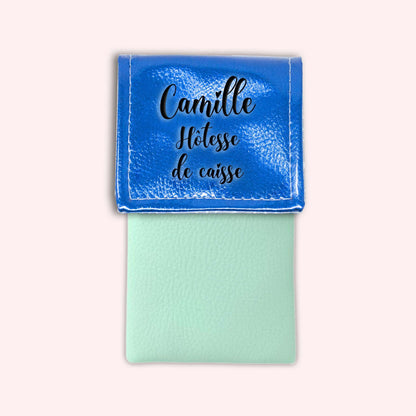 Metallic Blue Magnetic Pouch
