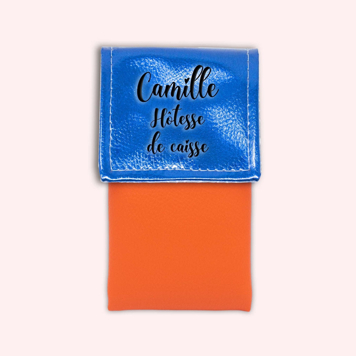 Metallic Blue Magnetic Pouch