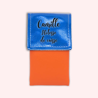 Metallic Blue Magnetic Pouch