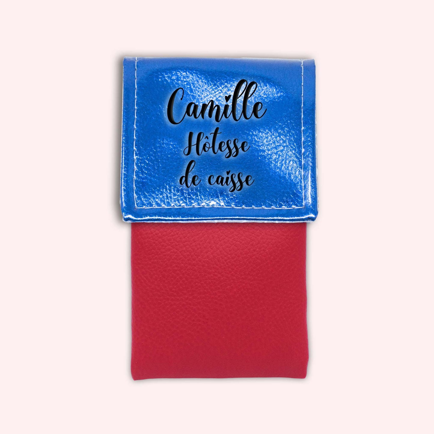 Metallic Blue Magnetic Pouch