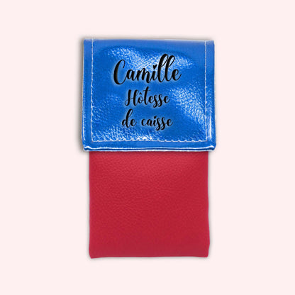 Metallic Blue Magnetic Pouch