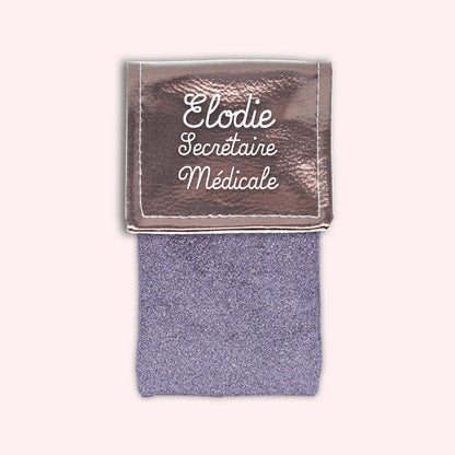 Metallic Bronze Magnetic Pouch