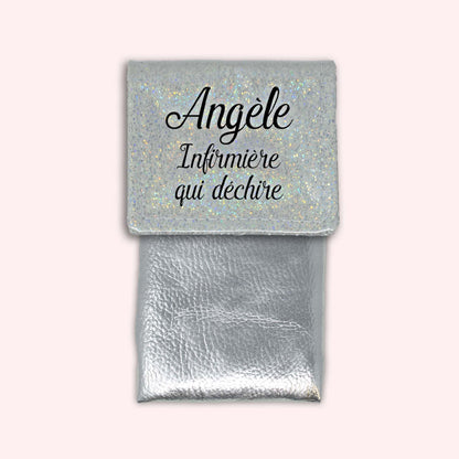 Pochette aimantée Misty blanc disco