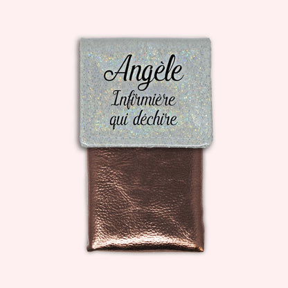 Pochette aimantée Misty blanc disco
