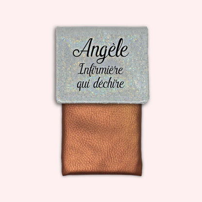Pochette aimantée Misty blanc disco