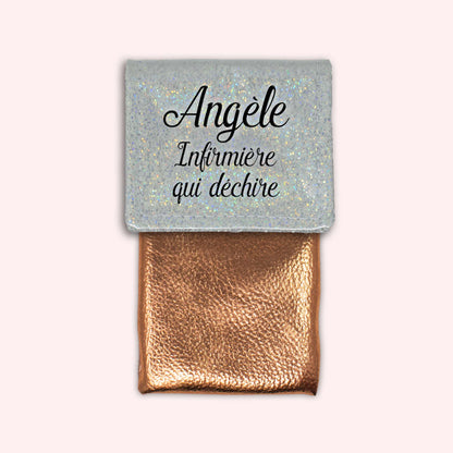 Pochette aimantée Misty blanc disco