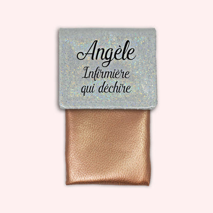Pochette aimantée Misty blanc disco