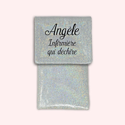 Pochette aimantée Misty blanc disco