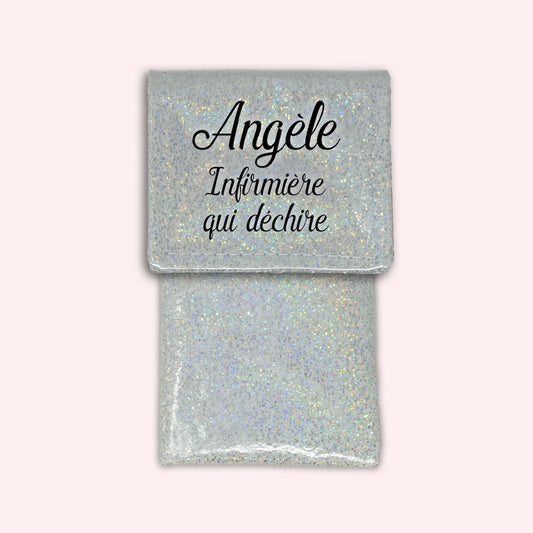 Pochette aimantée Misty blanc disco