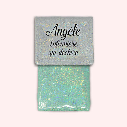 Pochette aimantée Misty blanc disco