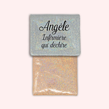 Pochette aimantée Misty blanc disco