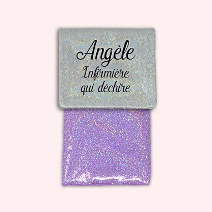 Pochette aimantée Misty blanc disco
