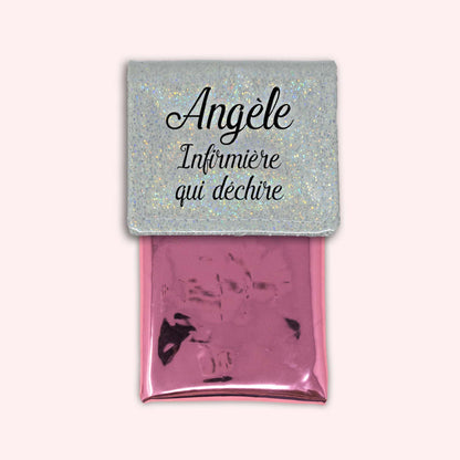 Pochette aimantée Misty blanc disco