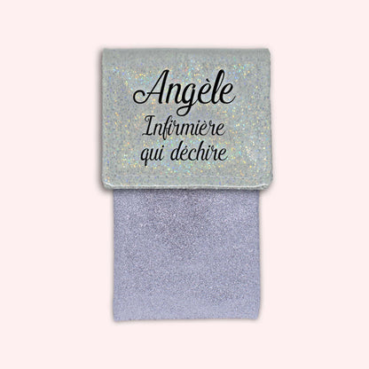 Pochette aimantée Misty blanc disco