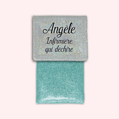 Pochette aimantée Misty blanc disco
