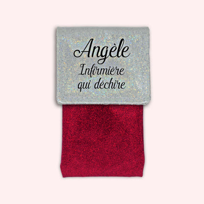 Pochette aimantée Misty blanc disco