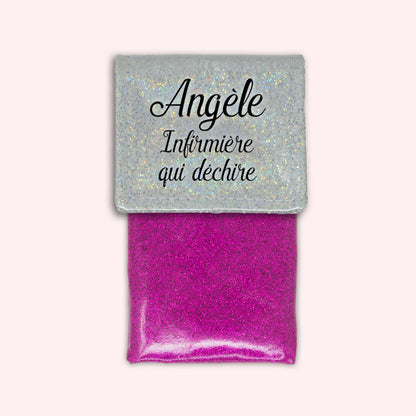 Pochette aimantée Misty blanc disco