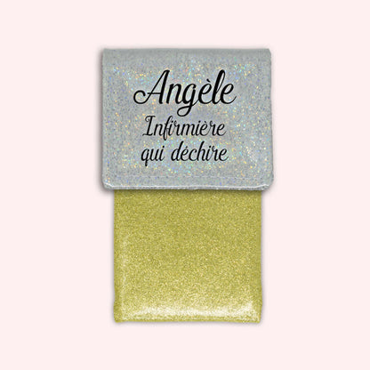 Pochette aimantée Misty blanc disco