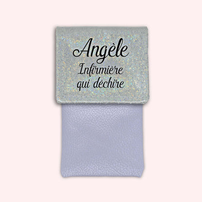Pochette aimantée Misty blanc disco