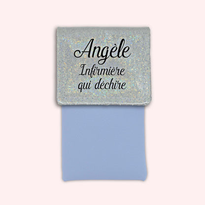Pochette aimantée Misty blanc disco