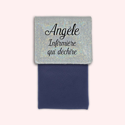Pochette aimantée Misty blanc disco