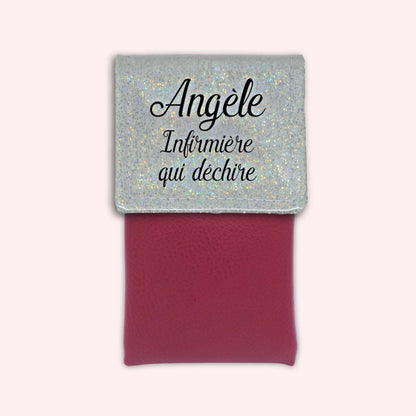 Pochette aimantée Misty blanc disco