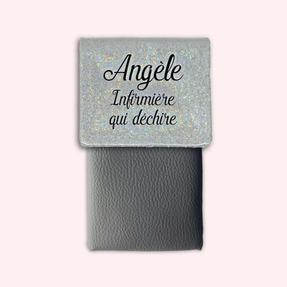 Pochette aimantée Misty blanc disco