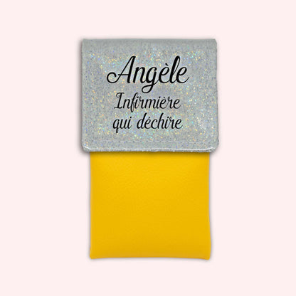 Pochette aimantée Misty blanc disco
