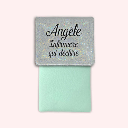 Pochette aimantée Misty blanc disco