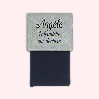 Pochette aimantée Misty blanc disco