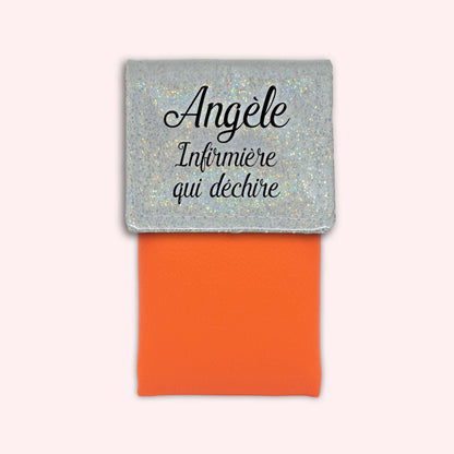 Pochette aimantée Misty blanc disco