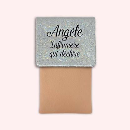 Pochette aimantée Misty blanc disco