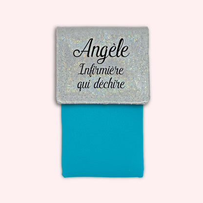 Pochette aimantée Misty blanc disco