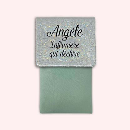Pochette aimantée Misty blanc disco